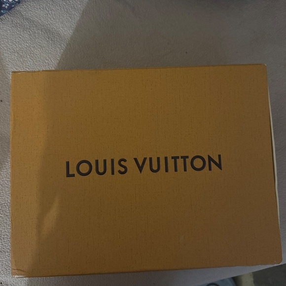 2 Louis Vuitton shoe box with 2 LV shoe dust bag and blue ribbon - Picture 2 of 6
